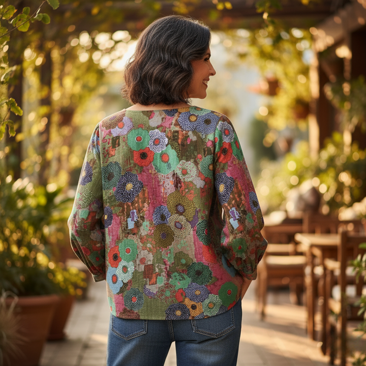 Eveline | Vintage Blouse – Soft Cotton Comfort, Effortless Charm