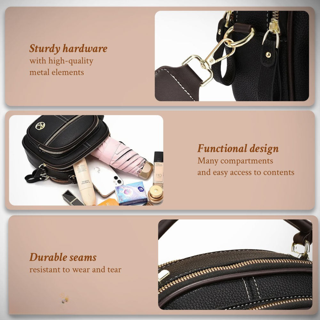 Denise's Timeless Sophistication | Stylish Shoulder Bag with Straps