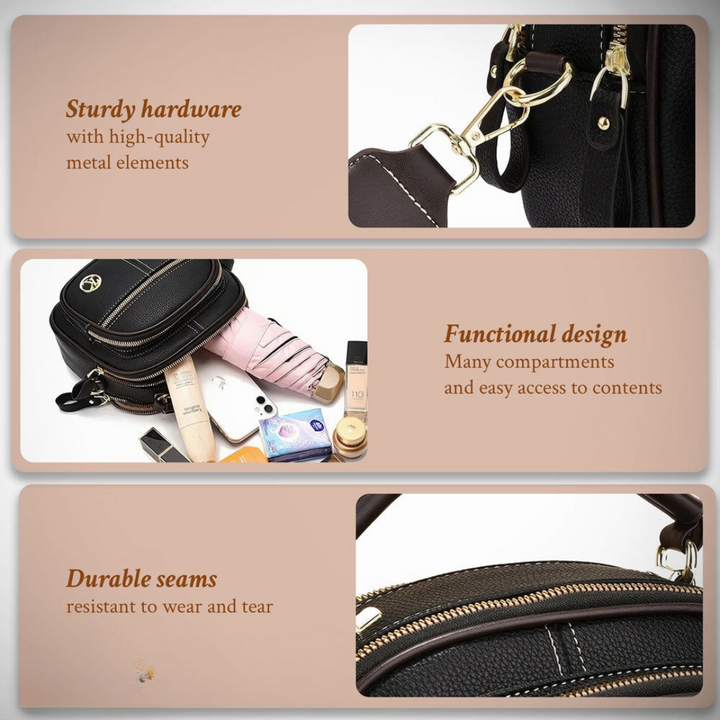 Denise's Timeless Sophistication | Stylish Shoulder Bag with Straps