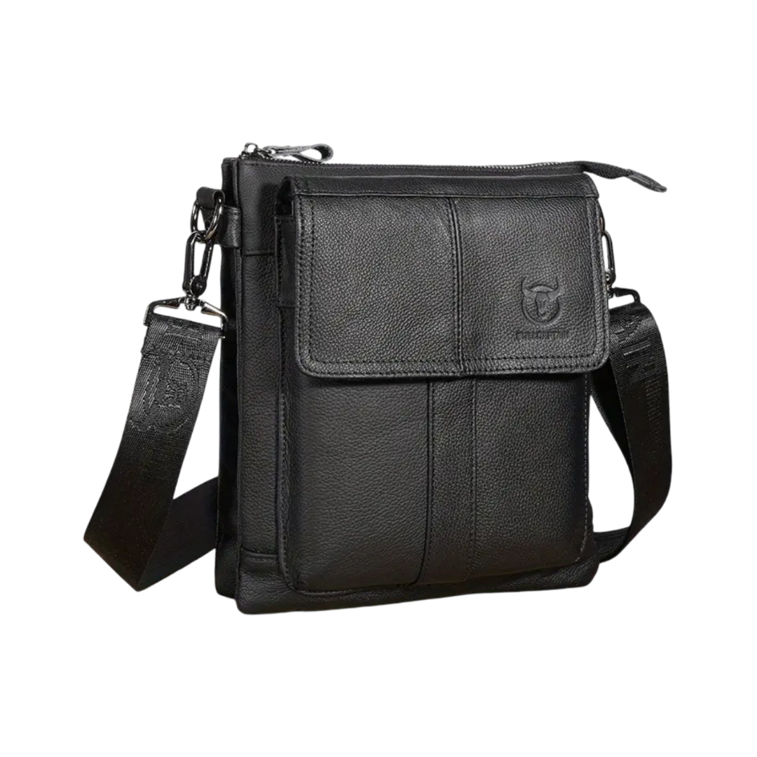 Colton | Mini leather shoulder bag with zipper pocket design