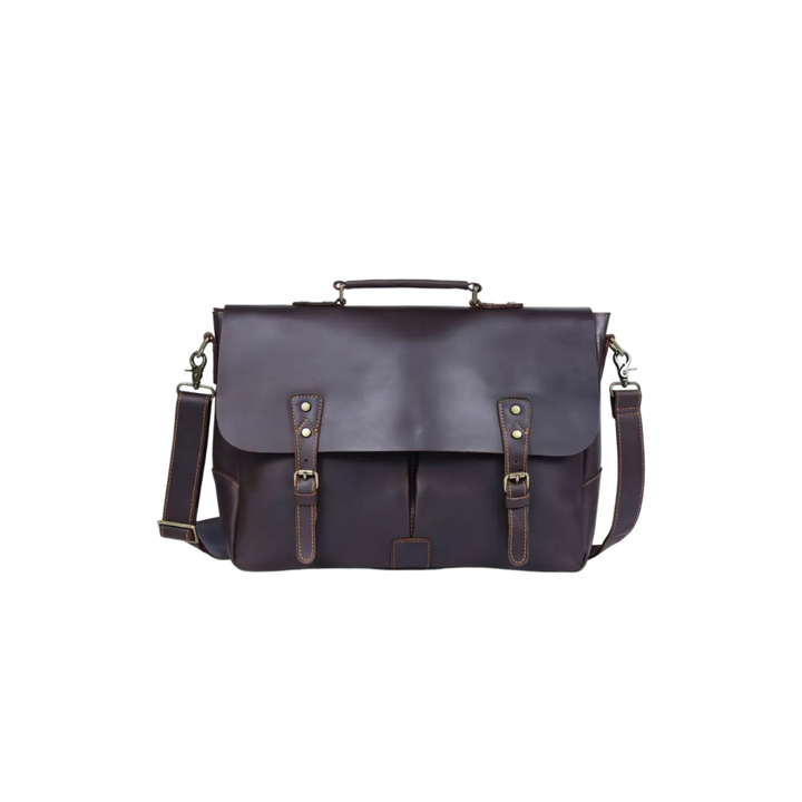 Beau | vintage handbag messenger with waist attachment and classic velcro fold