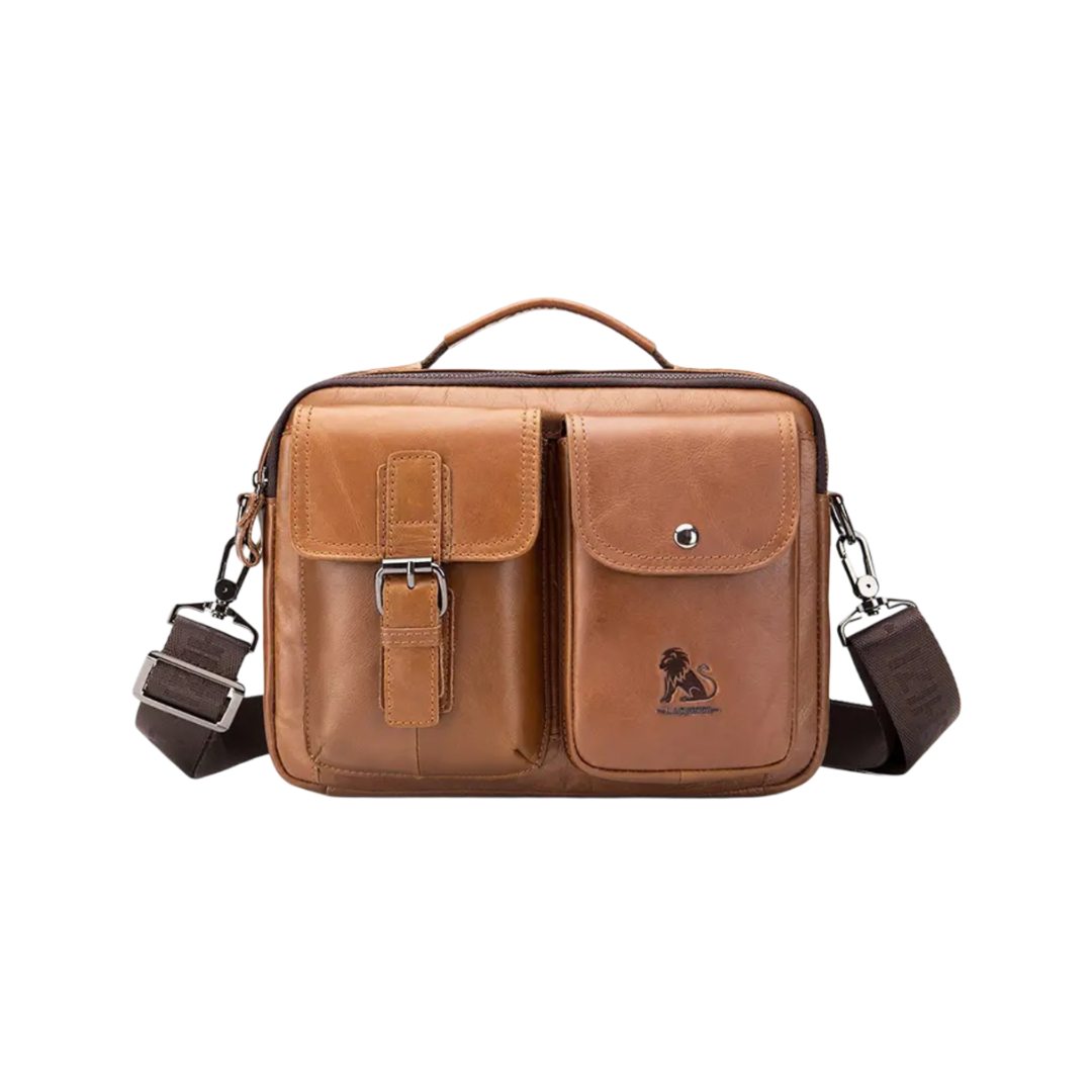 Denise's Classic Leather Shoulder Bag