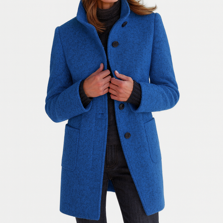 Patty | Jacket with a High Collar Made of Wool Blend