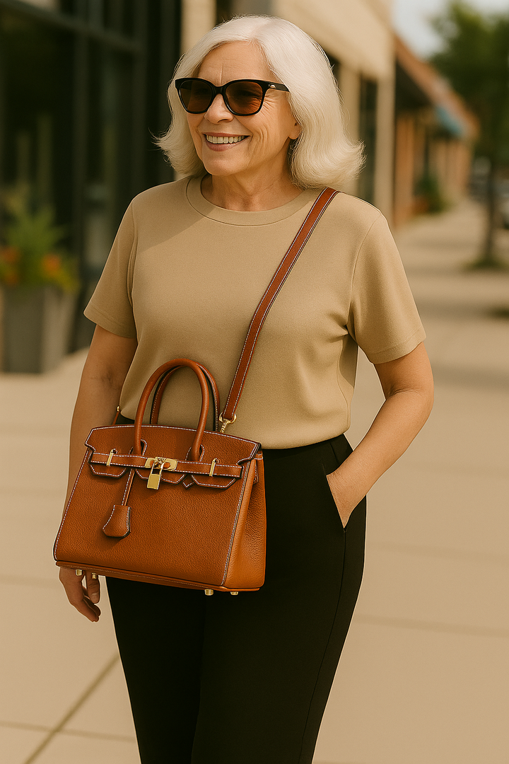 Eleanor | Classic Leather Handbag – For Effortless Elegance