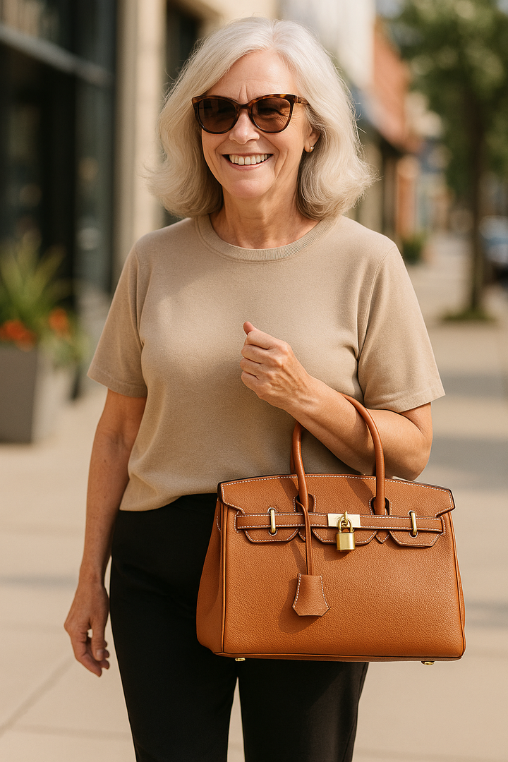 Eleanor | Classic Leather Handbag – For Effortless Elegance