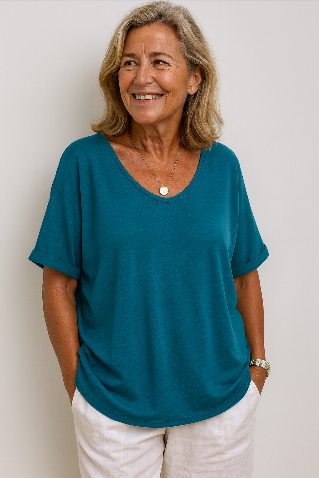 Hallie | Soft Drape Everyday Top – Confidence Without Compromise