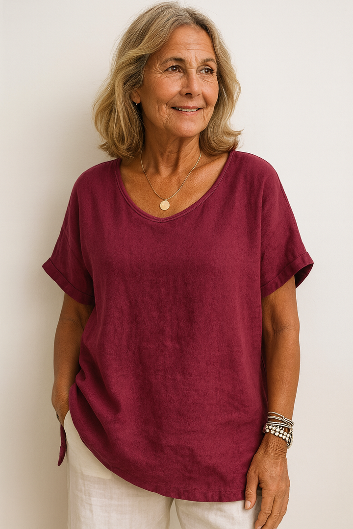 Hallie | Soft Drape Everyday Top – Confidence Without Compromise