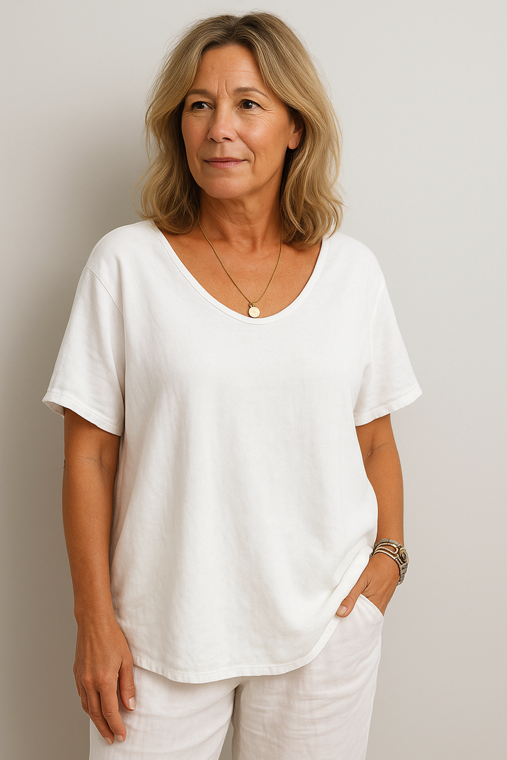 Hallie | Soft Drape Everyday Top – Confidence Without Compromise