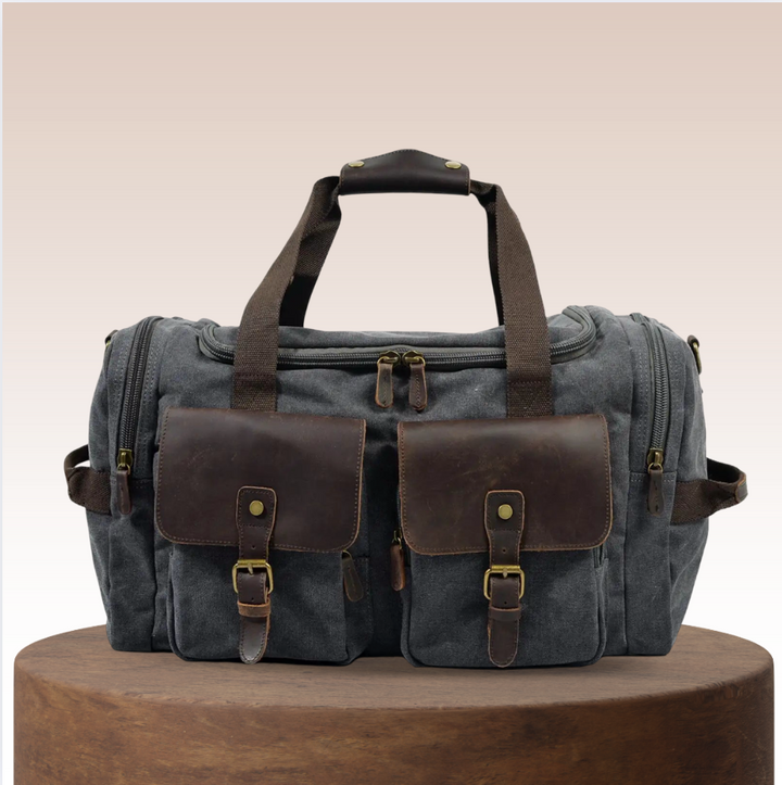 Harlan | Vintage Toile Weekend Duffle Bag