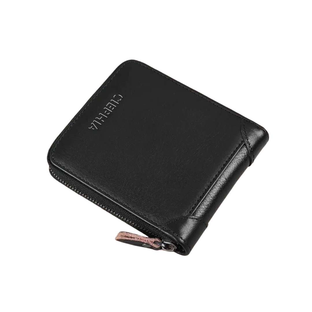 Jefrey | vintage two-piece RFID-protected leather wallet
