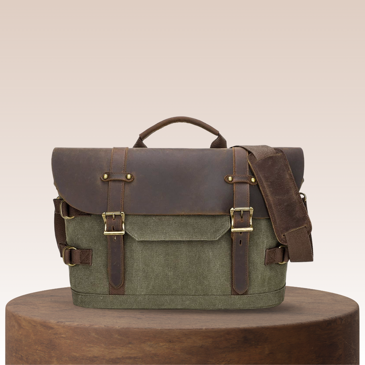 David | Durable Classic Leather Messenger Bag