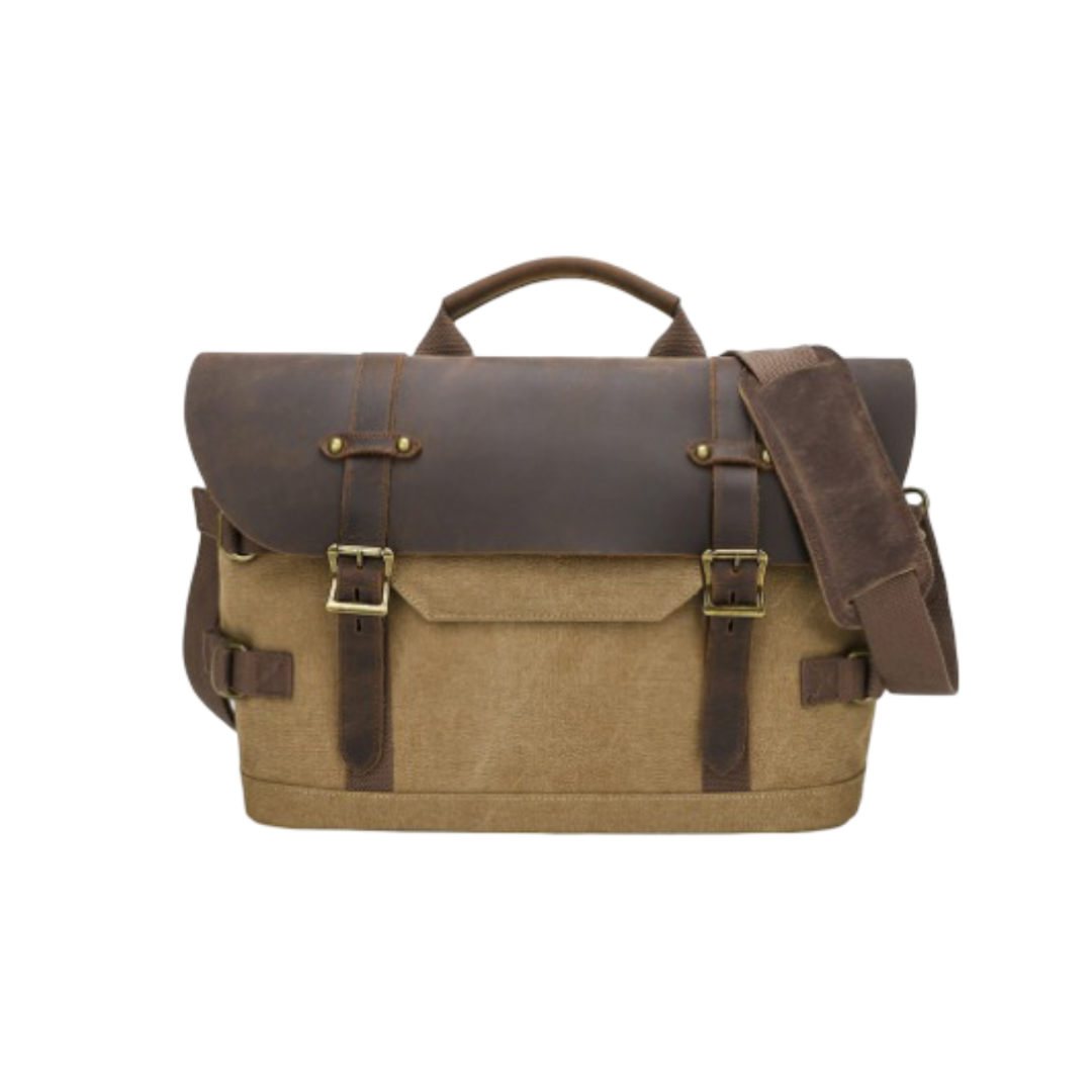 David | Durable Classic Leather Messenger Bag