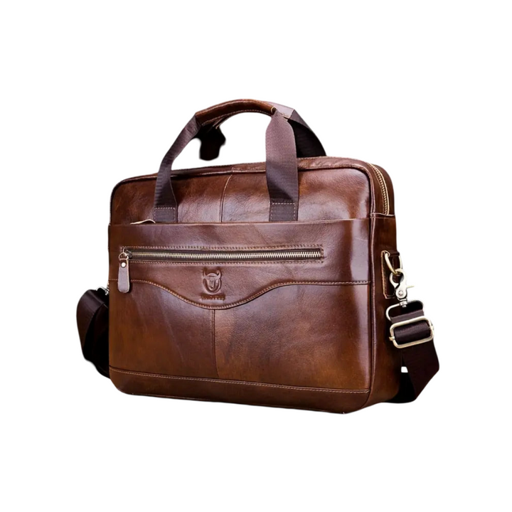 Jacob | spacious leather messenger bag