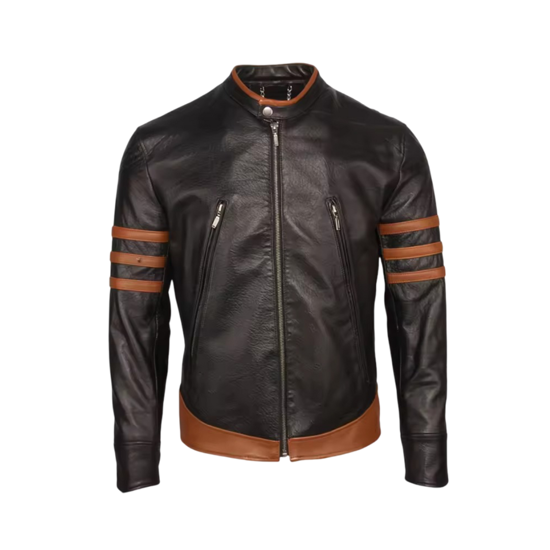 Evan | Men's Wolverine Moto Leather Jacket