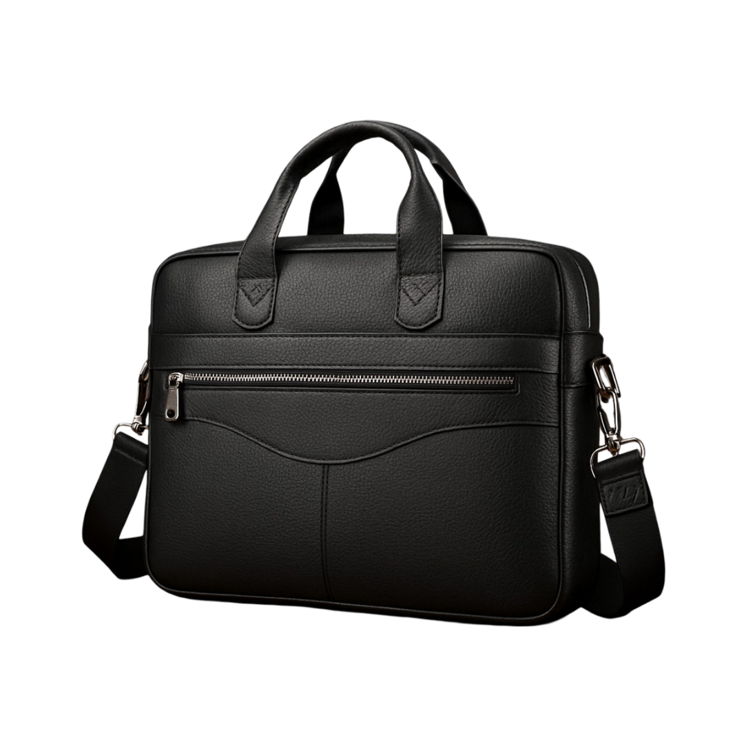 Anthony | modern leather document bag with detachable shoulder strap