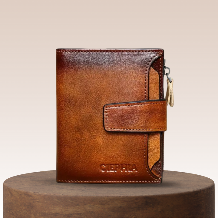 Callum | Vintage Leather Wallet RFID Trifold