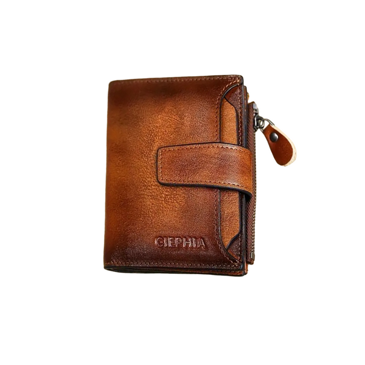 Callum | Vintage Leather Wallet RFID Trifold