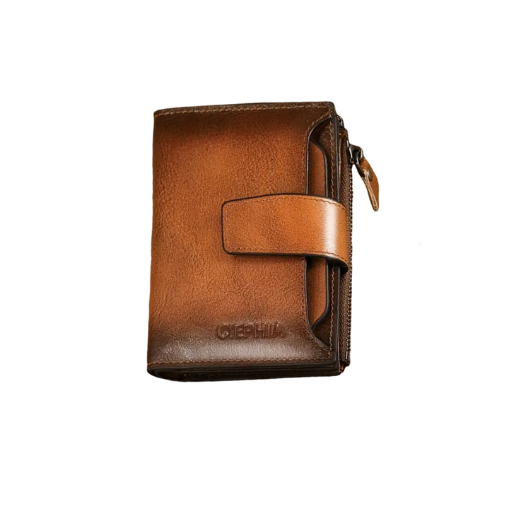 Callum | Vintage Leather Wallet RFID Trifold