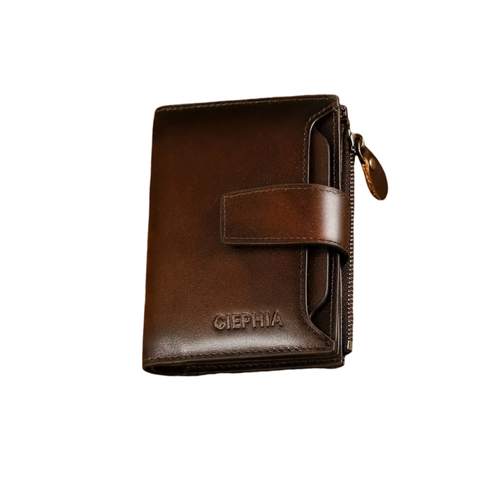 Callum | Vintage Leather Wallet RFID Trifold