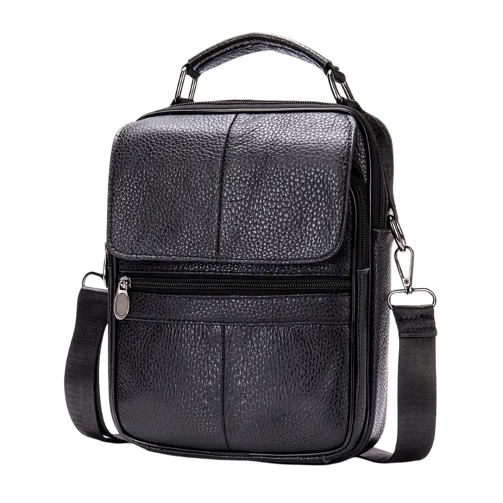 Jasper Leather Courier Shoulder Bag