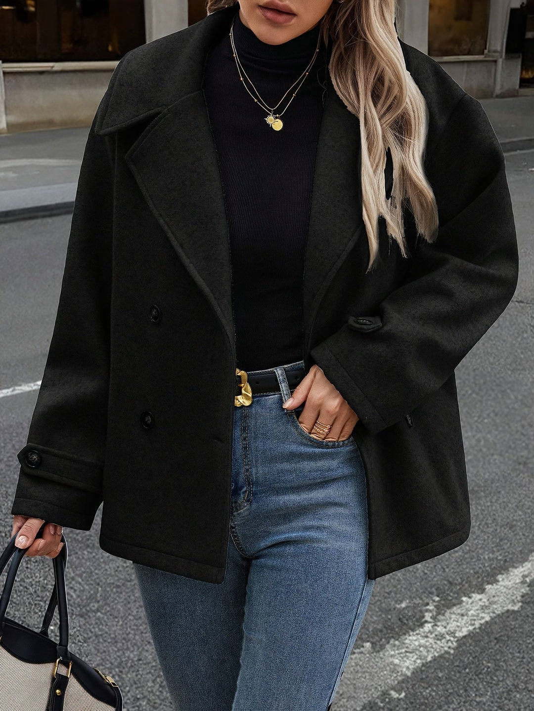 Elise | Stylish Double-Breasted Jacket with Button Details