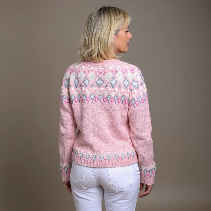 Chloe & Rose - Cozy Pink Wool Cardigan